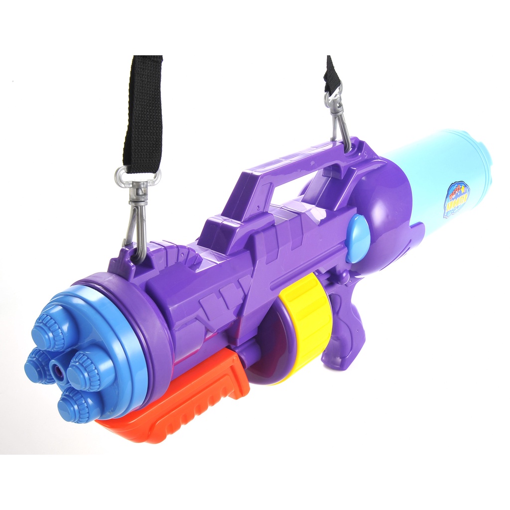 Súng Nước Áp Lực Ngoại Cỡ Cực Đại Siêu To Thể Tích 2500ml Violet Tặng Kèm Dây Đeo