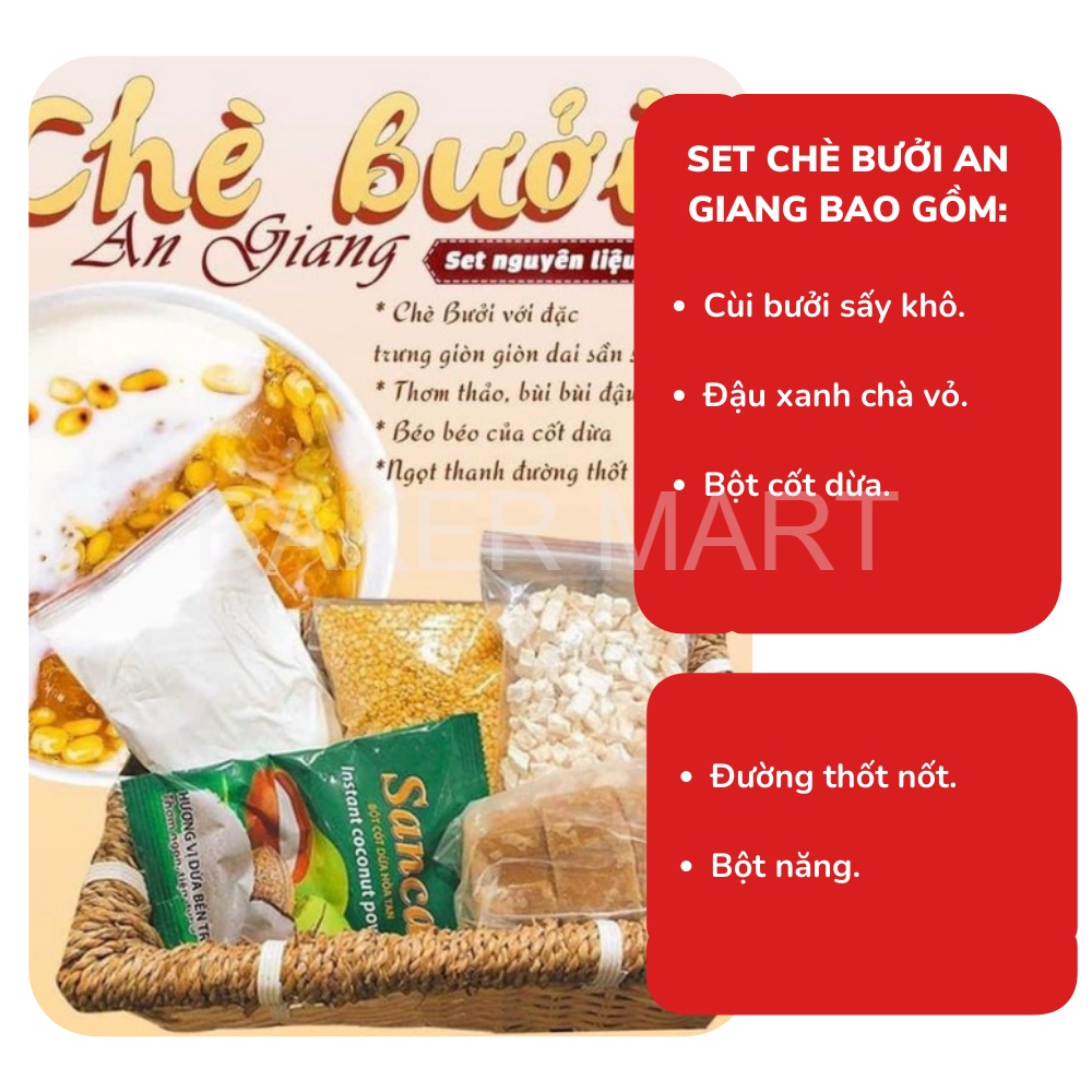Set Chè Bưởi An Giang - Nguyên liệu làm bánh Baker Mart