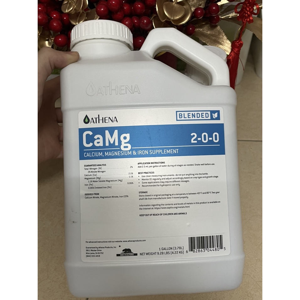 Phân bón hữu cơ CAL MAG ATHENA nhập khẩu Mỹ chai 100ml, 300ml, 500ml