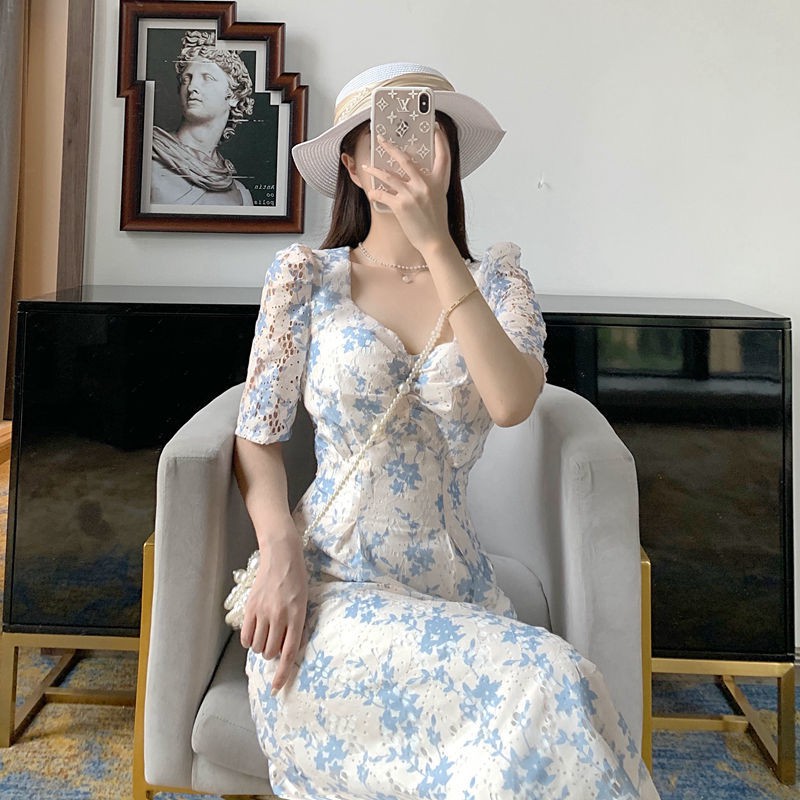 Đầm Hoa Phong Cách Retro Pháp Ngọt Ngào Mới 2021 | BigBuy360 - bigbuy360.vn