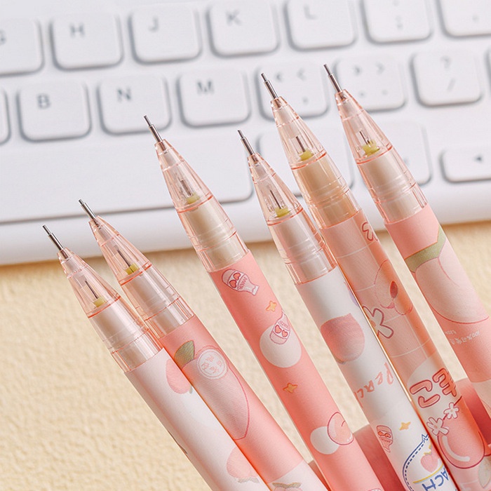 Bút chì kim bấm kèm ngòi Lizamo họa tiết hoạt hình cute dễ thương cho học sinh dân văn phòng BC187