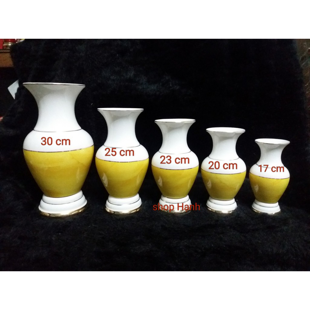 Bình hoa đá vàng (5 size)