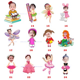 Chibi để bàn sinh nhật cho bé có chân đứng