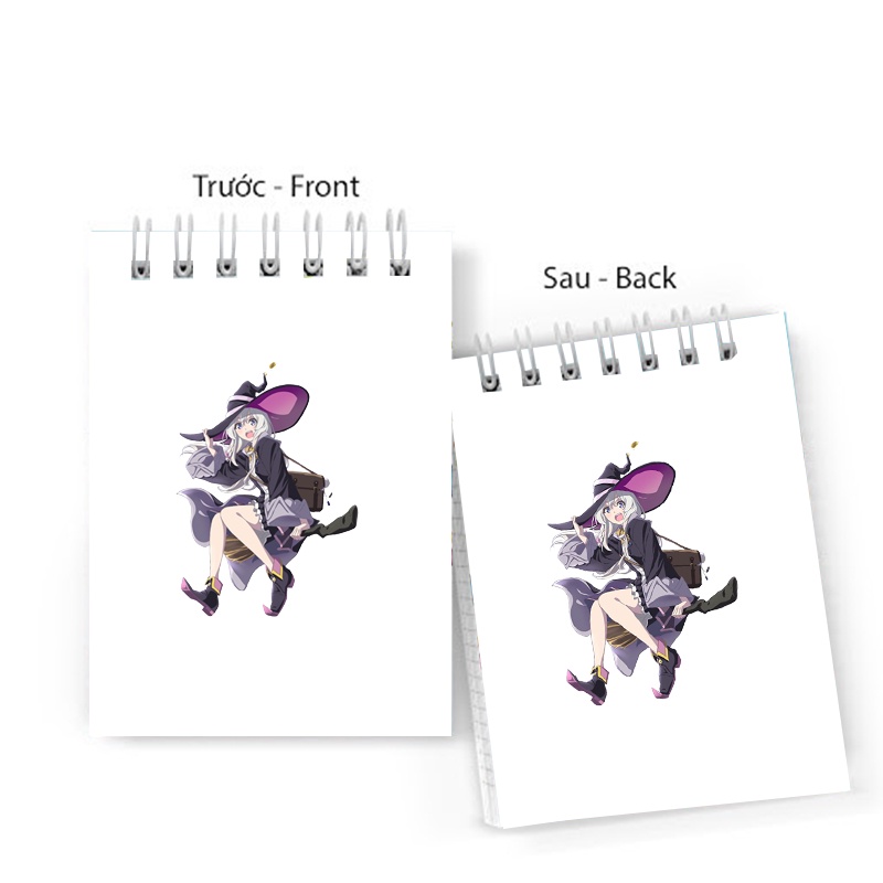 Sổ tay in hình HÀNH TRÌNH CỦA ELENA lò xo 6x10 ghi chú tiện lợi học tập xinh xắn anime chibi