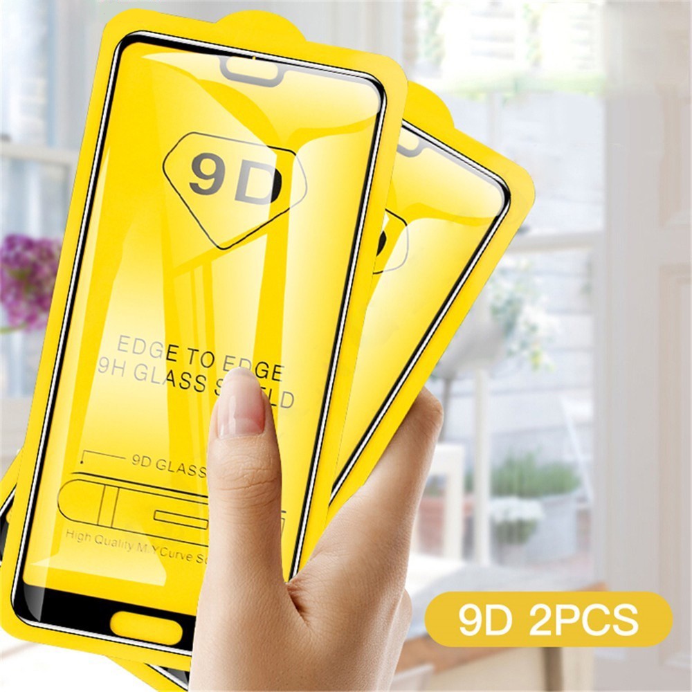 Set 2 Kính Cường Lực 9D Bảo Vệ Toàn Màn Hình Cho OPPO F11 Pro F15 F17 F19S F19 Pro F3 F7 F9 Realme C2 C3 GT 5G Master Neo 2T Narzo 10A Neo2