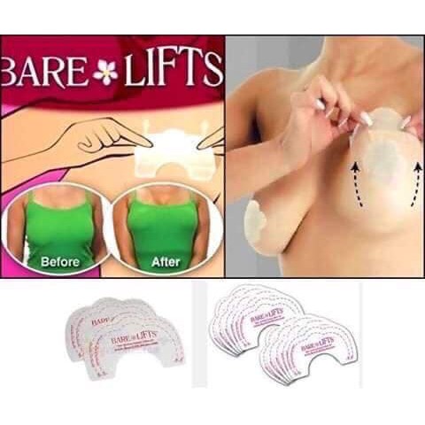 Bộ 10 miếng dán nâng ngực Bare Lift
