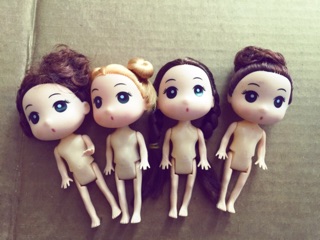 Búp bê chibi 12cm trang trí bánh kem