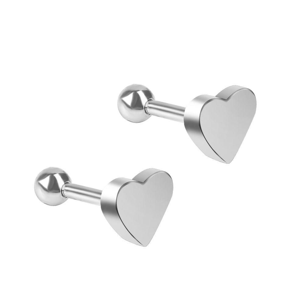 2 Khuyên Tai Hình Trái Tim Sành Điệu Cho Nữ