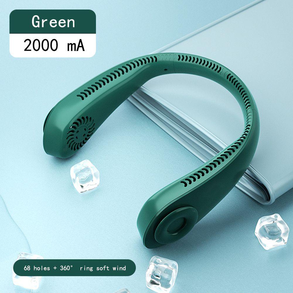 QUINTON Quạt Làm Mát Đeo Cổ Chạy Pin Không Mùi Không Ồn Tiện Dụng