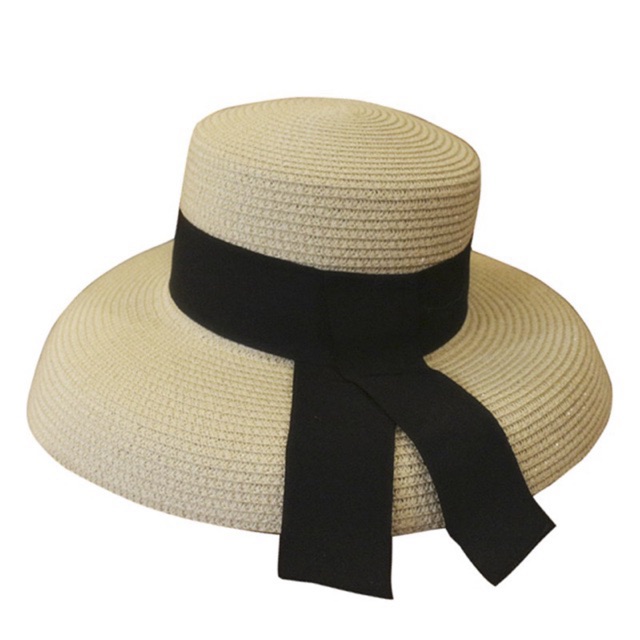 Mũ Cói Chuông Nơ Jussy Fashion Nón Cói Lồng Đèn Hội An Vintage Kiểu Dáng Mũ Rộng Vành Đi Biển (KÈM HỘP ĐỰNG SẢN PHẨM)
