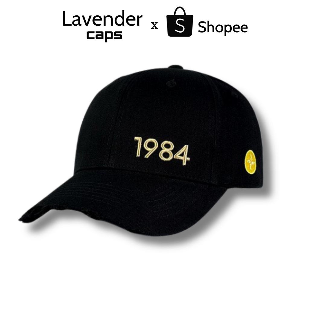 Nón kết Mũ lưỡi trai đen 1984 logo thêu dành cho nam nữ Free size