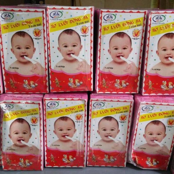 Combo 50 Rơ lưỡi Đông Fa 3 con nai - Hỗ trợ vệ sinh miệng cho trẻ