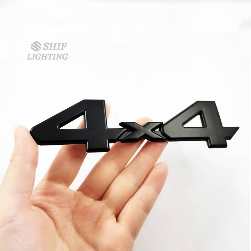 1 x 4x4 Chữ Decal Dán Trang Trí Xe Hơi, Chất Liệu Kim Loại 4x4