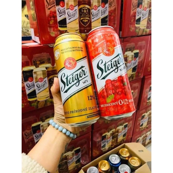 Bia Steiger trái cây 0 độ hsd 9/2025