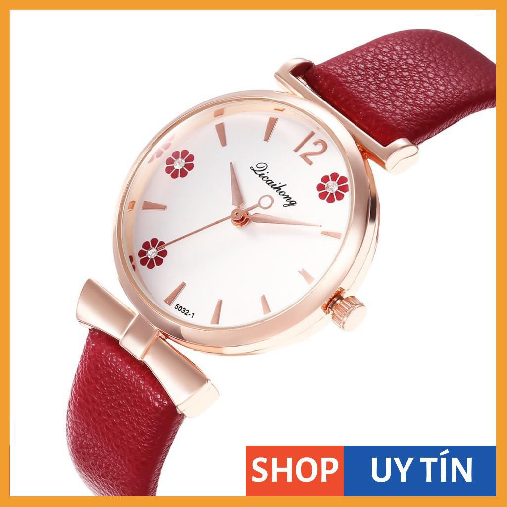 [Hàng Cao Cấp] - Đồng hồ nữ Qicaihong mặt hoa độc đáo nổi bật | BigBuy360 - bigbuy360.vn