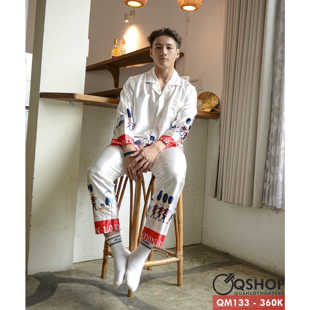 Bộ pijama nam tay dài trẻ trung năng động QM133 QSHOP