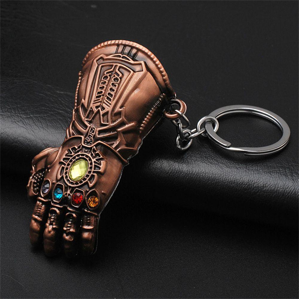 Móc Khóa Kim Loại Hình Găng Tay Vô Cực Marvel Giá Đỡ