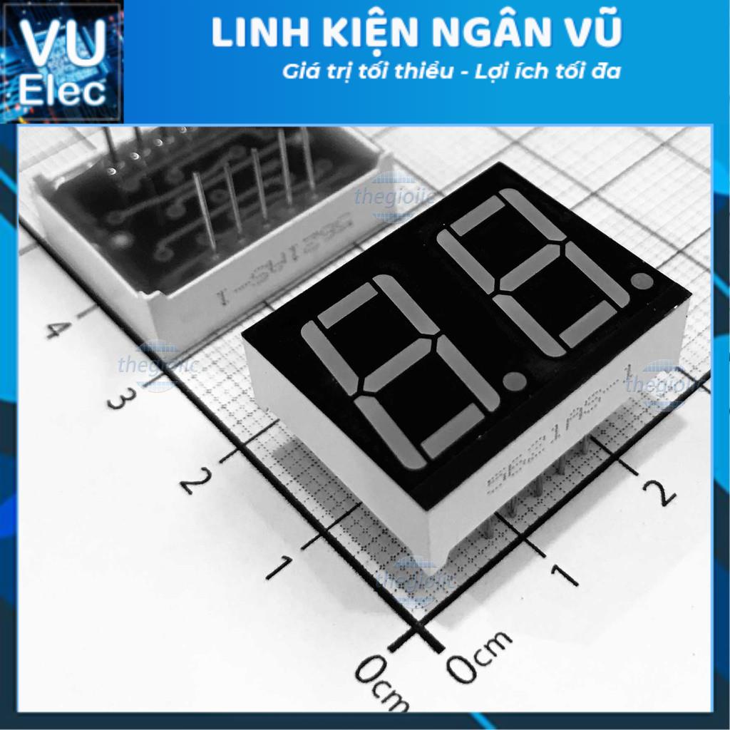 Led 7 0.56 2 Số Anot (Sáng Đỏ)