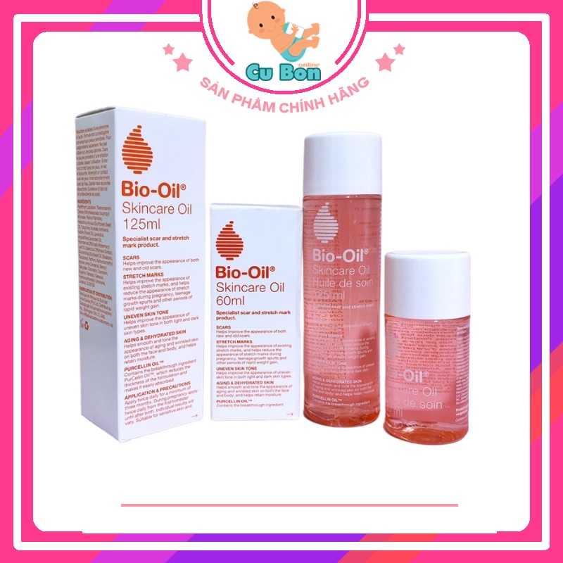 Dầu dưỡng giảm rạn da bà bầu sau sinh Bio Oil của Nam Phi (60ml và 125ml) làm mờ sẹo làm lạnh rạn cho mẹ bầu sau sinh