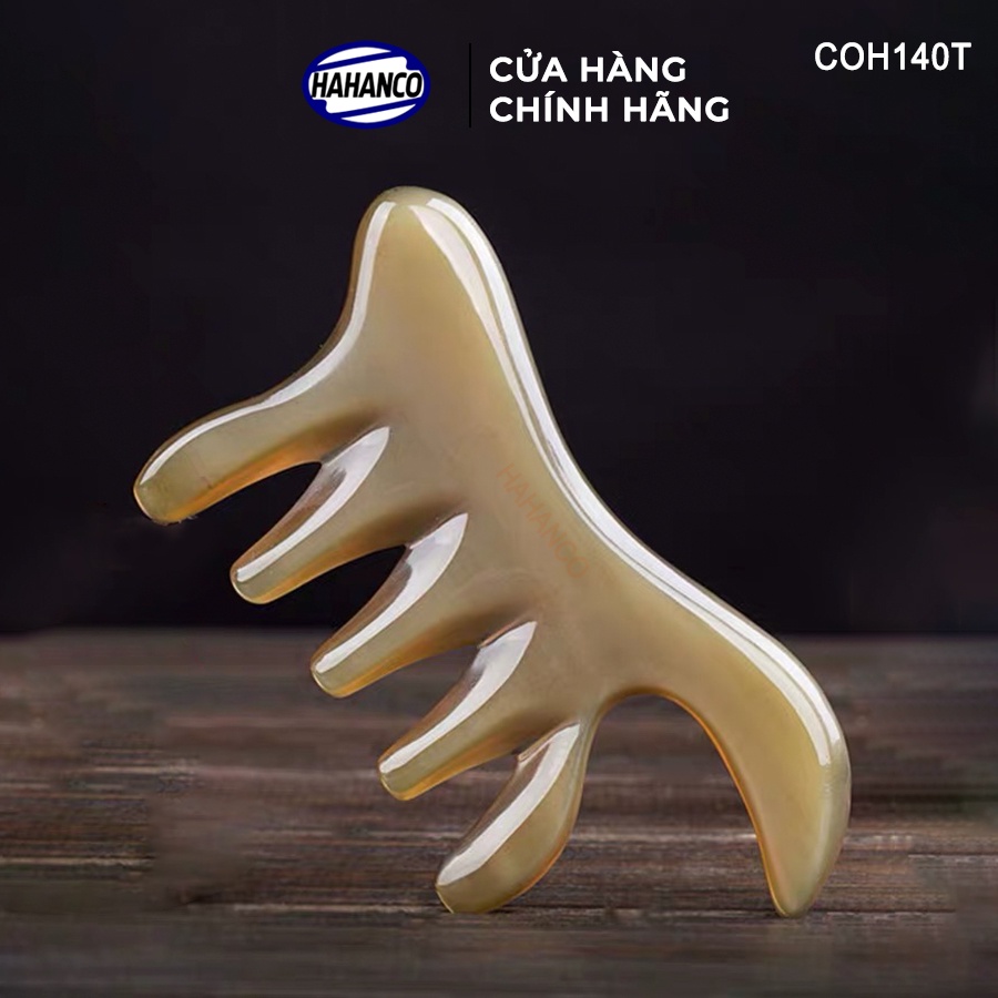 Lược Sừng Đa Năng Thần Thánh Hahanco (Size: M - 11Cm) Chuyên Dụng Massage - Coh140