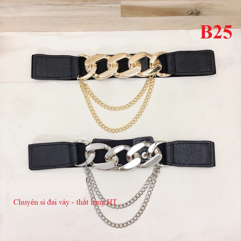 Đai váy belt xinh 4cm B25 XÍCH