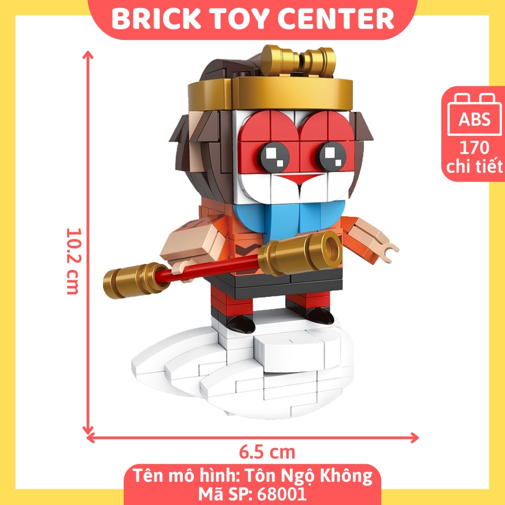 Đồ chơi lắp ráp brickheadz Decool mô hình Tôn Ngộ Không Đường Tăng Sa Tăng Trư Bát Giới trong Tây du ký