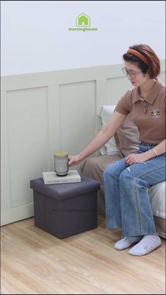 Hộp Đựng Đồ Đa Năng Morning House - Ghế Hộp Đựng Đồ Đa Năng Form Cứng Cáp, Có Khả Năng Gấp Gọn, Có Thể Ngồi , Đứng Lên | BigBuy360 - bigbuy360.vn