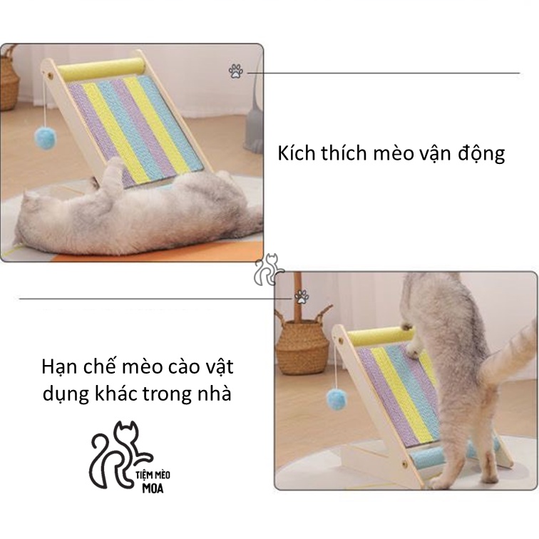 Cào móng cầu vồng - Bàn cào móng cho mèo - Tiệm Mèo Moa