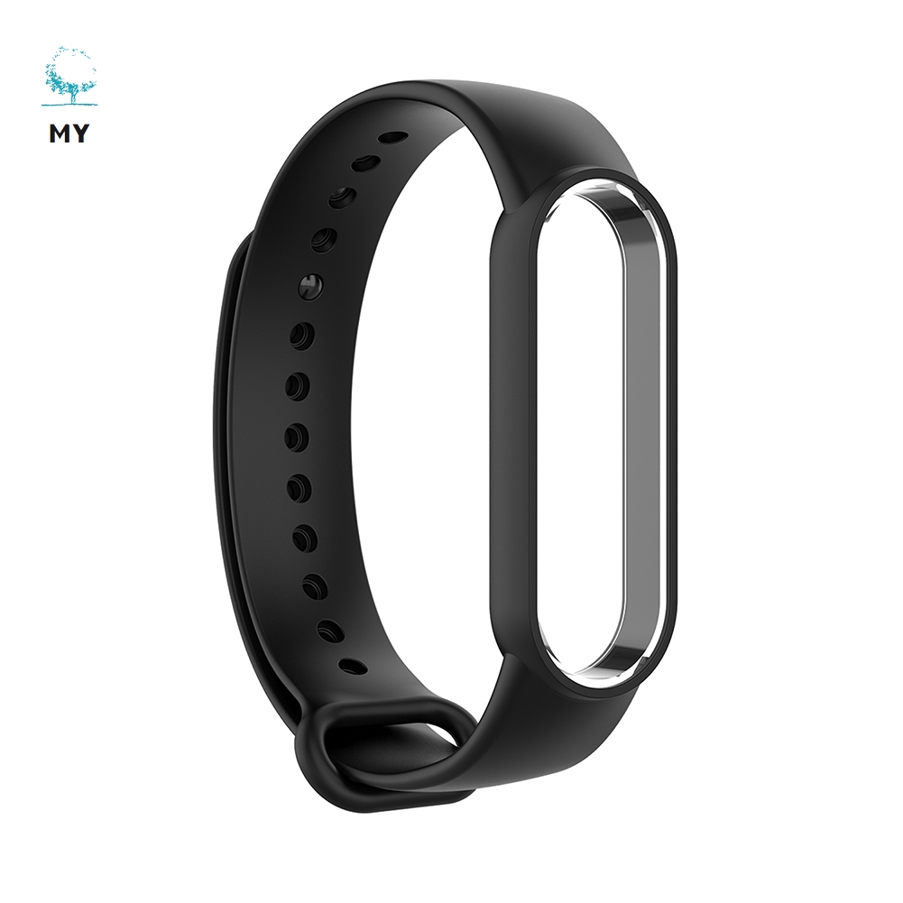 Dây Đeo Thay Thế Chất Liệu Tpu Màu Trơn Cho Xiaomi Mi Band 5