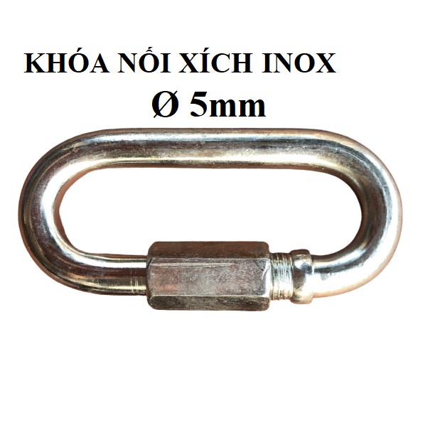 Nối xích, khóa xích sắt, Inox 304