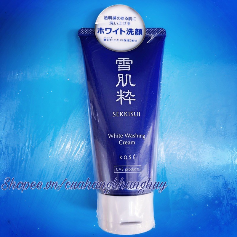 Sữa rửa mặt trắng da Kose Sekkisui White Washing Cream của Nhật 80 g, 120 g