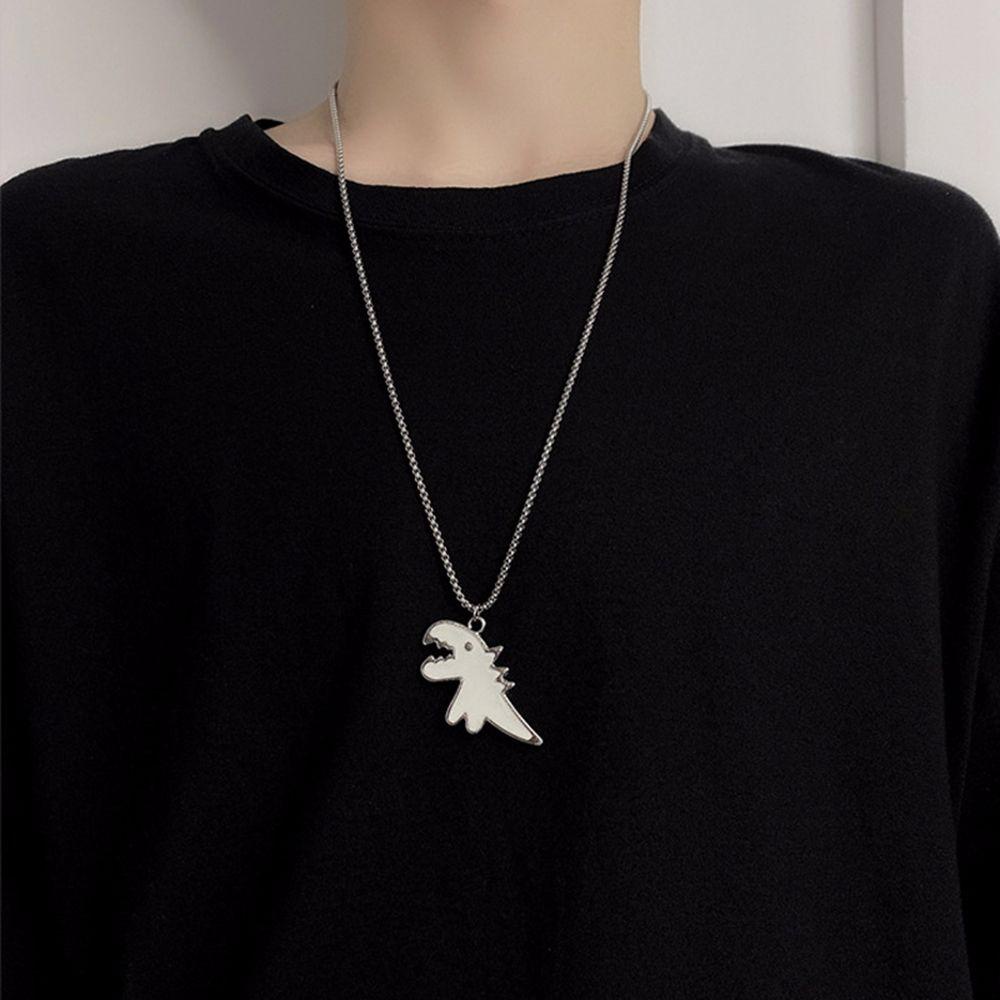 Vòng cổ Mặt Hình Khủng Long Hoạt Hình Phong Cách Hip Hop Cho Nam VANES1