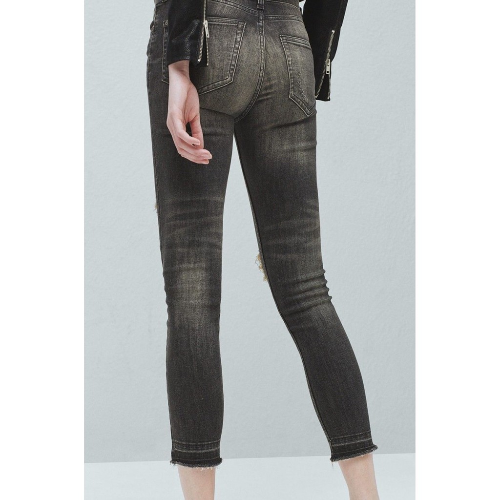 Quần jeans Mango dáng skinny crop nguyên mác/tag size 32