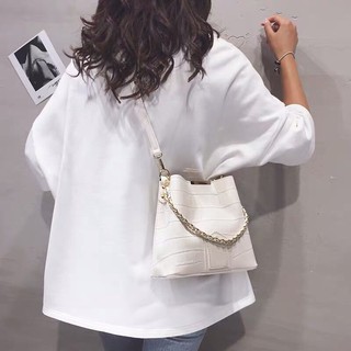 Túi da sần 2 quai hàn quốc p080
