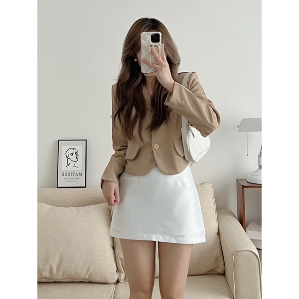 ÁO VEST BLAZER DÁNG NGẮN ULZZANG