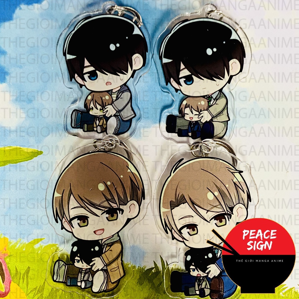 Móc khóa in CHERRY MAHO 30 Tuổi Còn Zin Sẽ Trở Thành Phù Thủy ver ngồi ôm đồ anime chibi