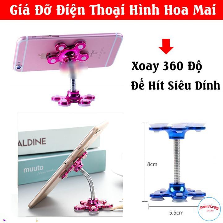 Giá Đỡ Điện Thoai Hoa Mai Xoay 360 độ 00640