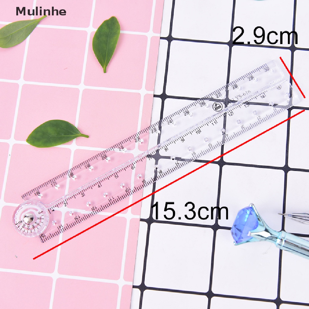 Thước Thẳng Bằng Nhựa acrylic Trong Suốt Dài 30cm Có Thể Gấp Gọn Tiện Dụng Cho Bé