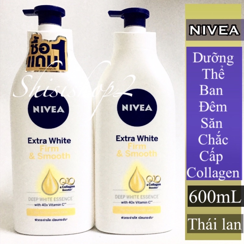 (2 chai)Sữa Dưỡng Thể NIVEA Ngày và Đêm 600mL Thái lan