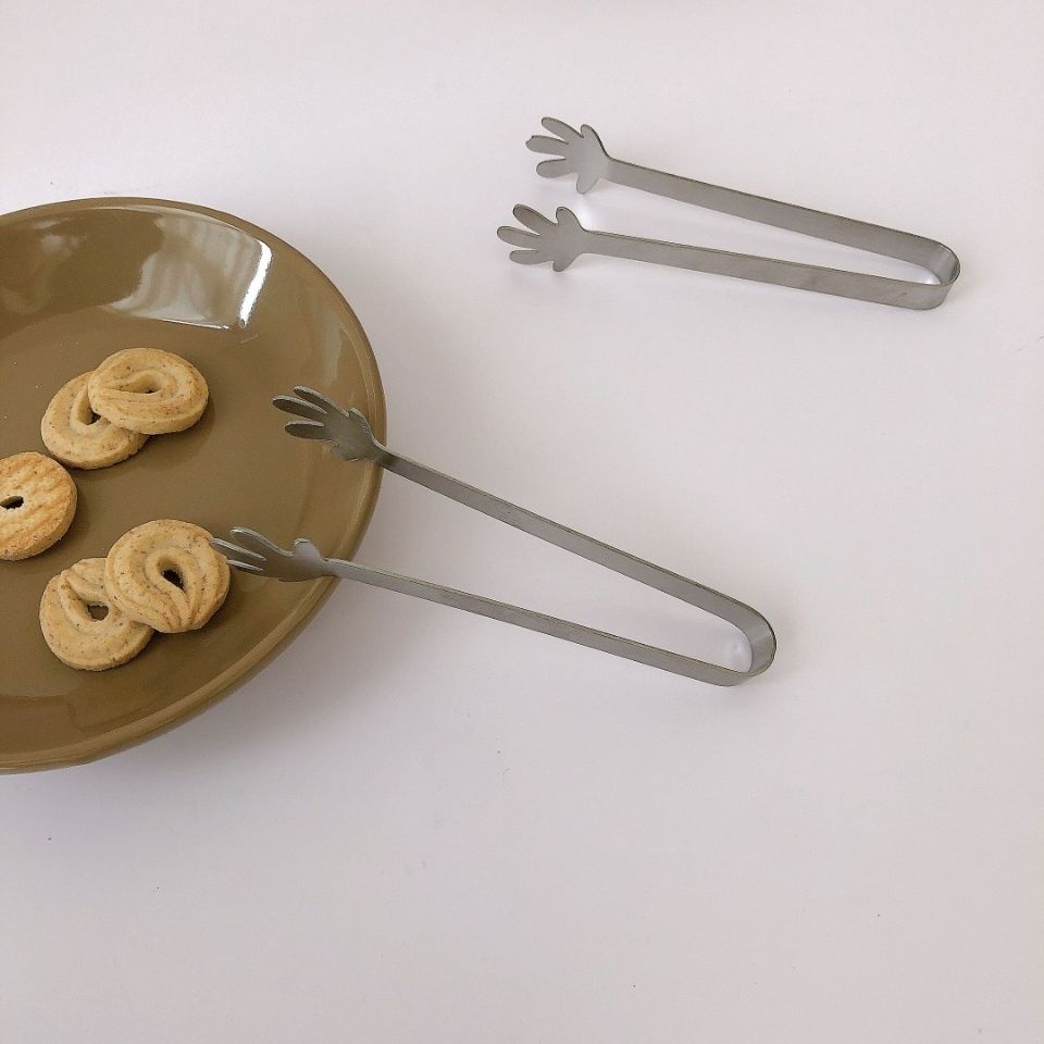 Kẹp Gắp Đá / Khoai Tây Chiên Mini Chống Trượt Bằng Thép Không Gỉ Mẫu Mới 2022