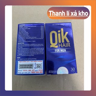 [CHẤT LƯỢNG] ✅(Tem tích điểm ) Qik Hair giảm rụng , mọc tóc chắc khoẻ cho nam nữ [HÀNG TỐT]