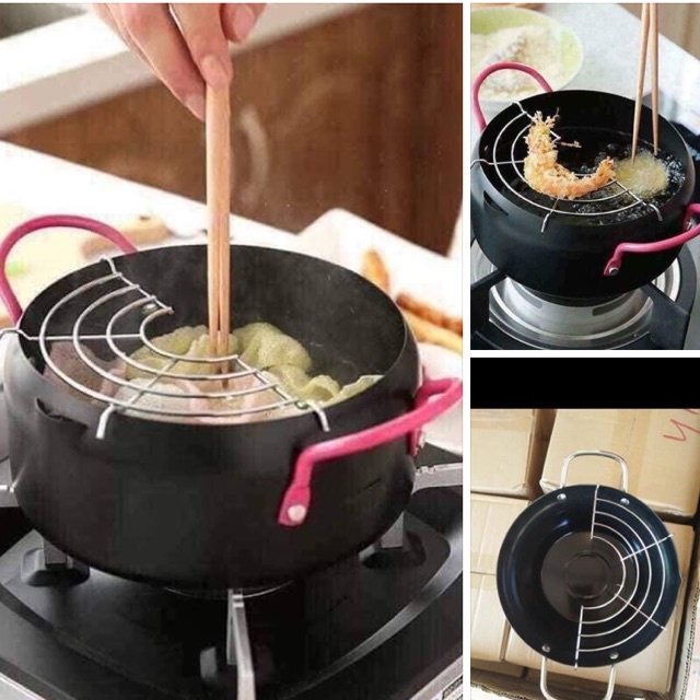 Nồi chiên ngập dầu xuất nhật kèm khay hứng cao cấp
