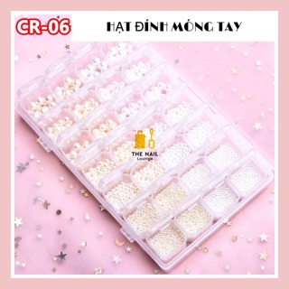 HẠT ĐÍNH MÓNG TAY ( tặng khay 28 ô)