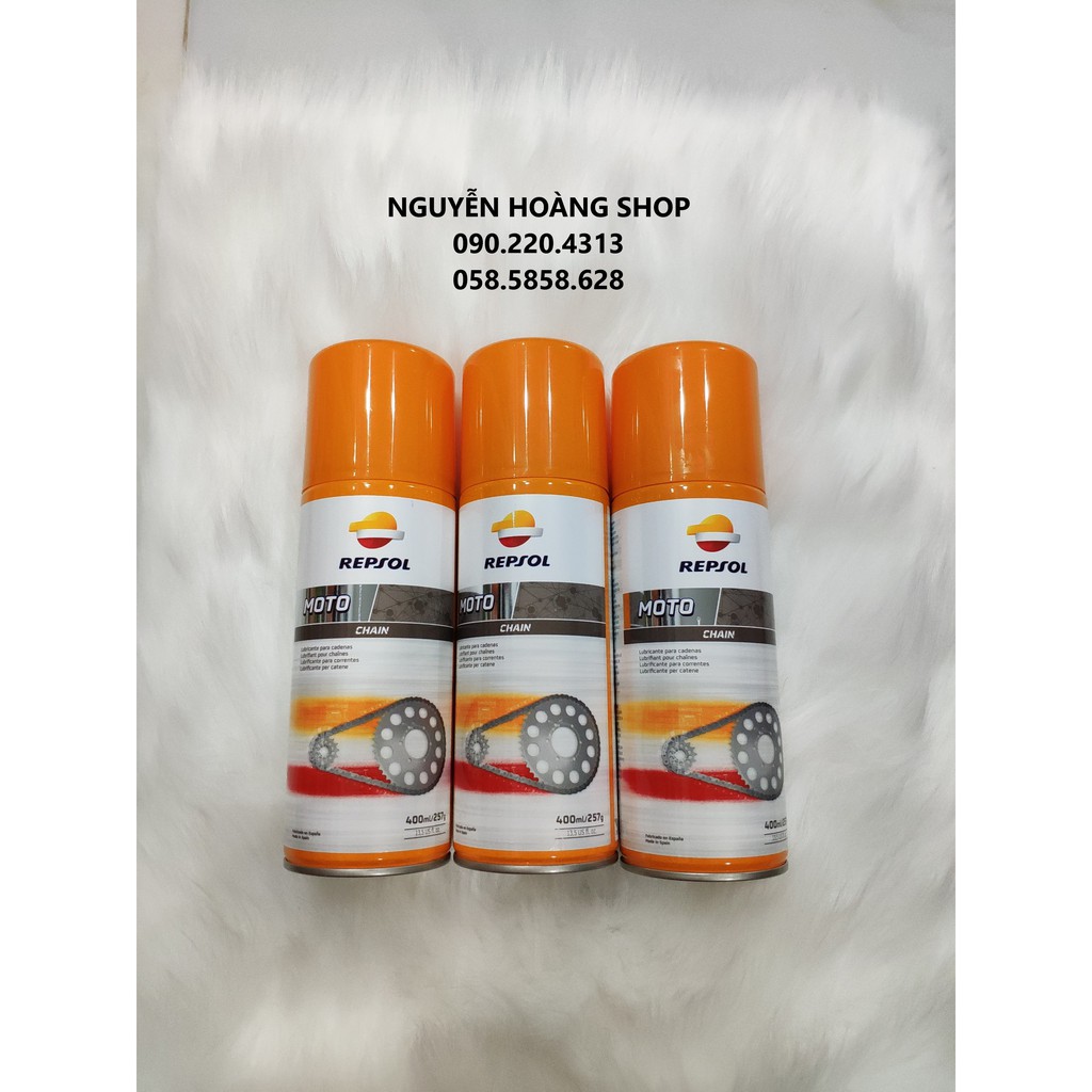 Chai Xịt Dưỡng Sên Repsol Moto Chain 400ML