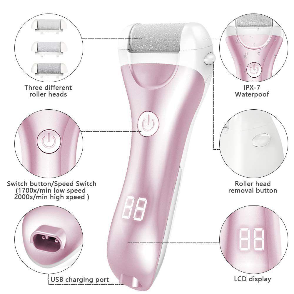 OCEANMAP Dụng Cụ Dũa Chân Tẩy Tế Bào Chết Cứng Cáp Sạc USB Hiệu Quả