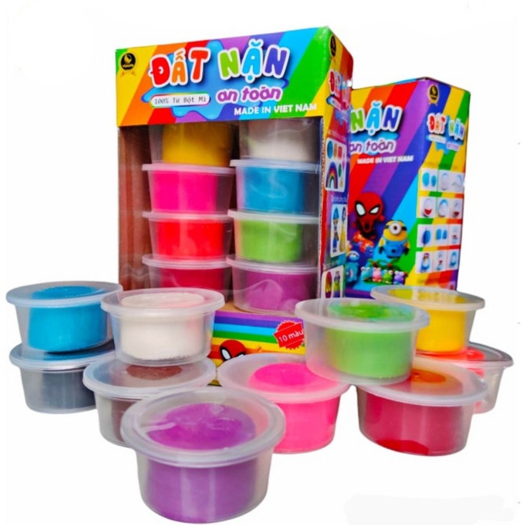 Đất nặn cho trẻ em làm từ bột mỳ an toàn cho bé trai bé gái mang tính giải trí cao Đồ Chơi Giáo Dục BABY MAX