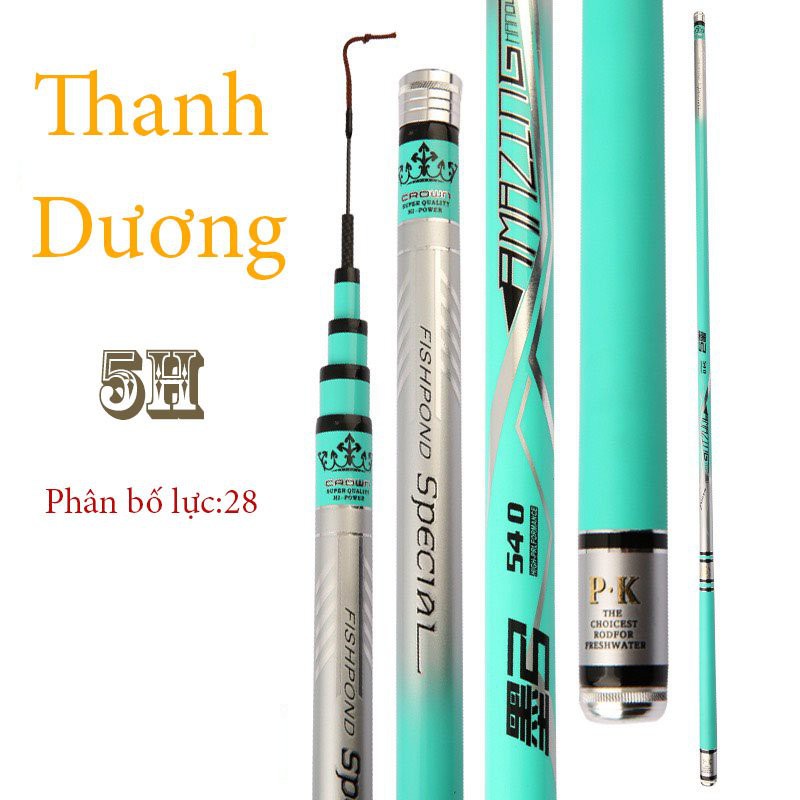 cần câu tay 5H THANH DƯƠNG FISHFOND SPEICIAL 3M6-4M5-5M4-6M3-7M2