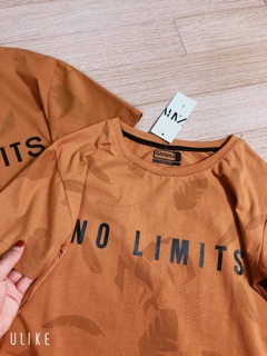 Áo phông đôi nâu cam nam nữ