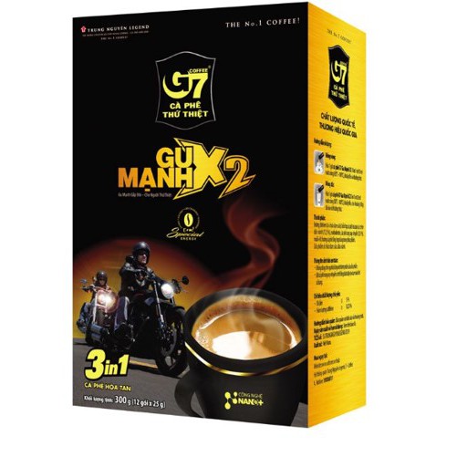Cà Phê Sữa G7 Gu Mạnh 3in1 - Hộp 12 stick