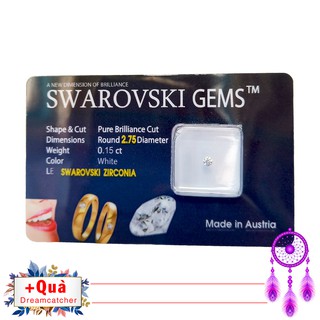 Đá đính răng 2.7mm - Kim cương nhân tạo Swarovski Áo (chân nhọn)
